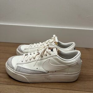 Nike White and Gray Sneakers